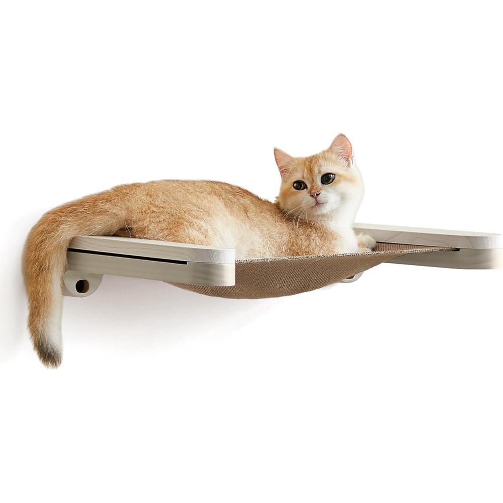 Feandrea Clickat Collection – No.001 Cat Hammock, Extremely Quick Assembly, Unlimited Expandability, Replaceable Module and Fabric, Wall-Mounted Cat Hammock Bed