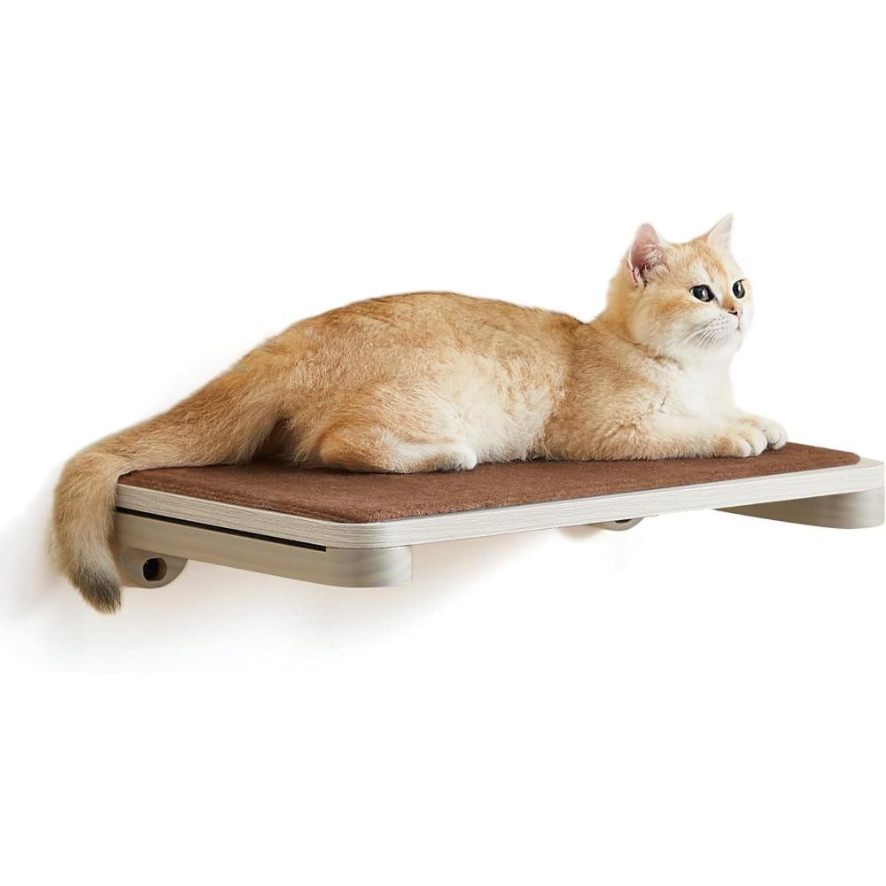 Feandrea Clickat Collection – No.007 Cat Wall Shelf, Extremely Quick Assembly, Unlimited Expandability, Replaceable Module and Felt Pad, Cat Wall Furniture